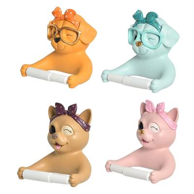 Origineller Toilettenpapierhalter Taschentuchrollenhalter Dekoration 3D-Tier für Badezimmer