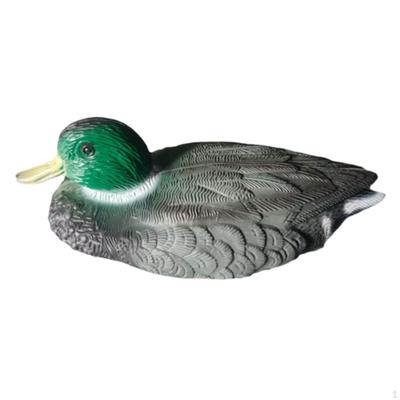 Statue Canard Colvert Faux Polyvalent Décor d'Étang de Chasse pour Patio