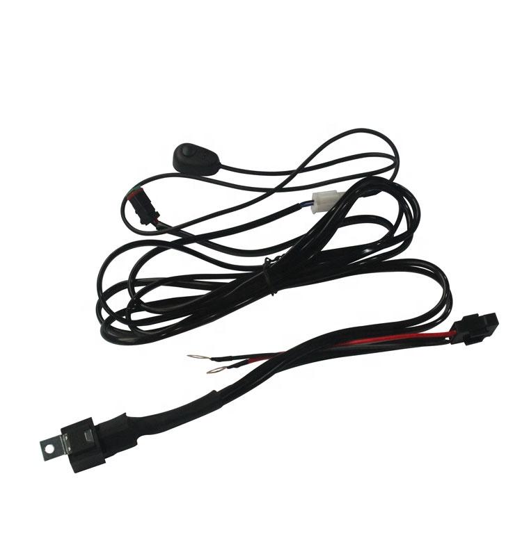 ODM OEM Customize Automotive Wire Harness Assembly For Car Light 1-core&1P чёрный