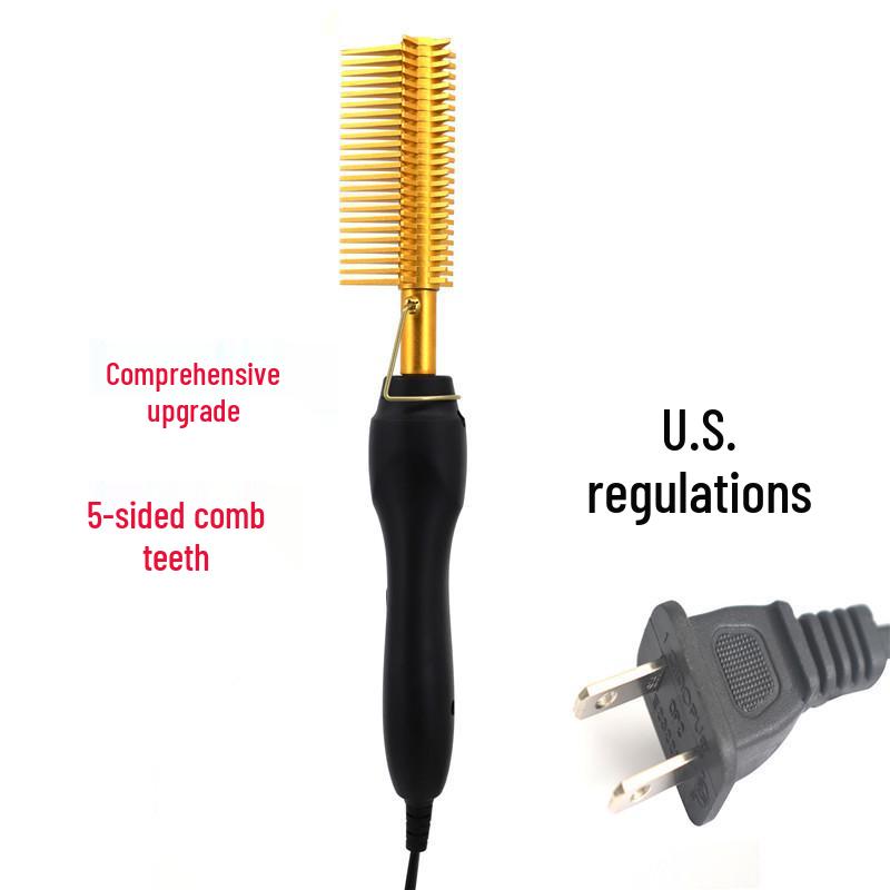 

Медная расческа для выпрямления и укладки волос двойного назначения для салонного использования