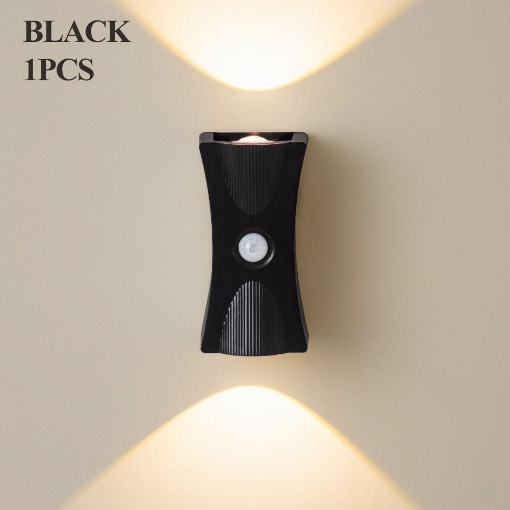 Adjustable Brightness LED Wall Lamp Wireless Magnetic Base Rechargeable Night Light ABS Body 3 Color