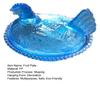 Hen Fruit Bowl Transparent Plastic Decorative Serving Dish for Candy Nuts & Snacks Creative Centerpiece for Living Room Party Table
