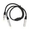 6.35mm Female To 6.35mm Female 3.5mm Male Cable Professional Stereo Sound Adapter for Amplifier Microphone Mixer Speaker
