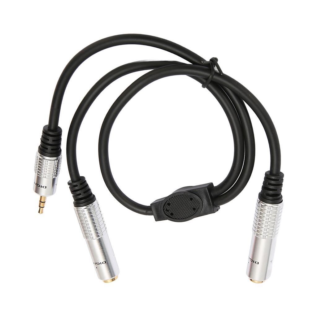 6.35mm Female To 6.35mm Female 3.5mm Male Cable Professional Stereo Sound Adapter for Amplifier Microphone Mixer Speaker