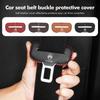Leather Car Seat Belt Buckle Anti-Scratch Protector Clip Cover For Grand Berlingo Jumper Celysee Xsara Picasso Aircross