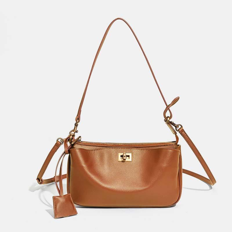 Spring  Luxury Brand Rodeo Women Shoulder Bags Fashion Black Leather Handbags Women Gold Buckle Underarm Bags Women