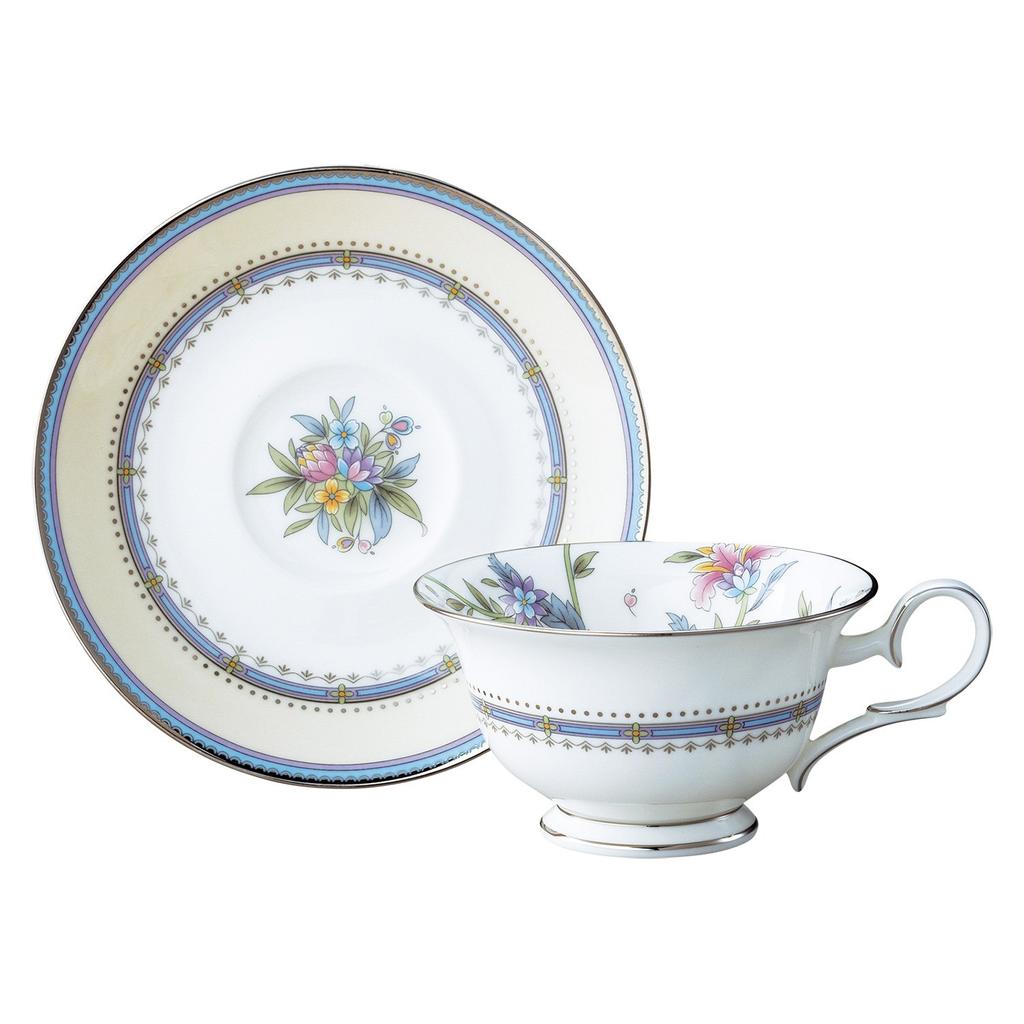 Podšálek Noritake Cup 215 ccm Jardin Fleuri Bone China & (Káva Čaj) T50717A/4910