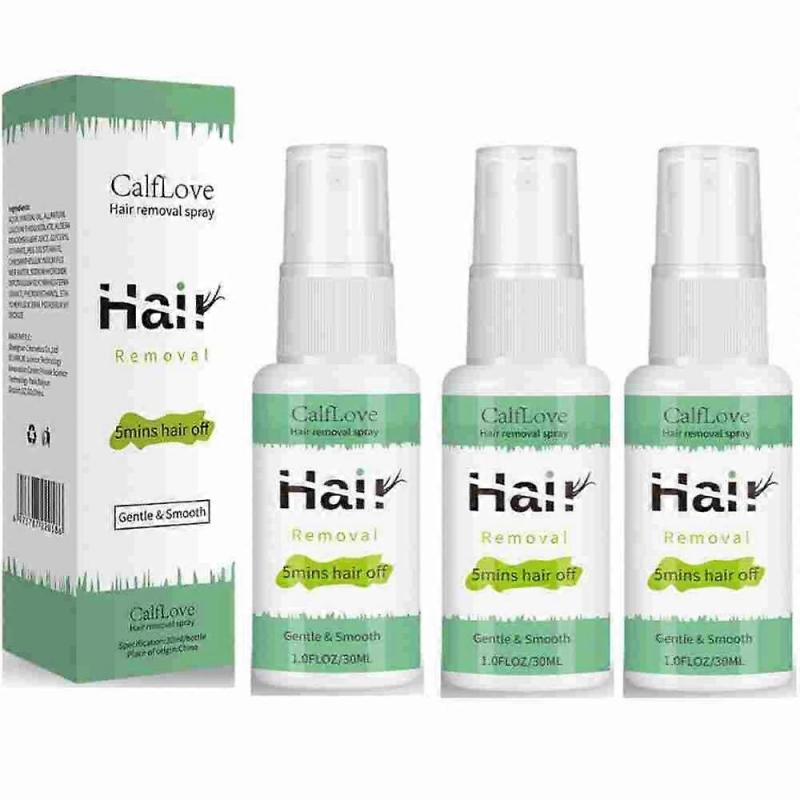 3pcs 5 Mins Painless Hair Removal Spray Powerful Hair Removal Cream Effective for Women Pubic & Bikini Area Armpit