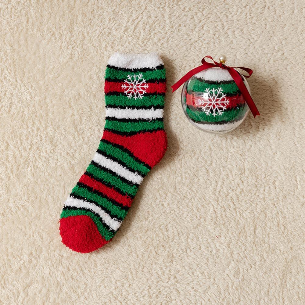 Elk Mid Tube Socks Santa Claus Christmas Tree Pendant Classic Women's Floor Socks  Christmas