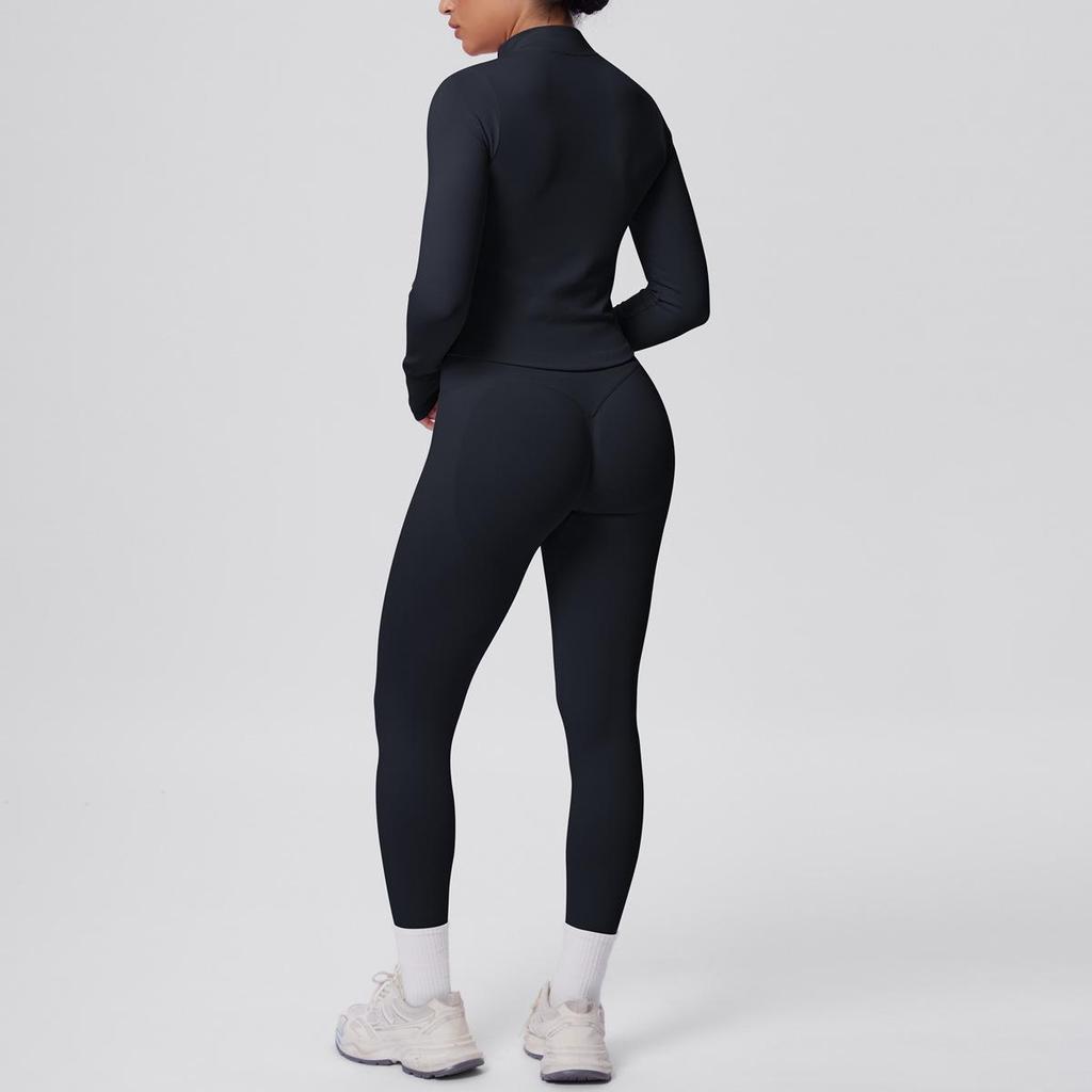 Completo Sportivo & Yoga Senza Cuciture Altamente Elastico Traspirante - Due Pezzi