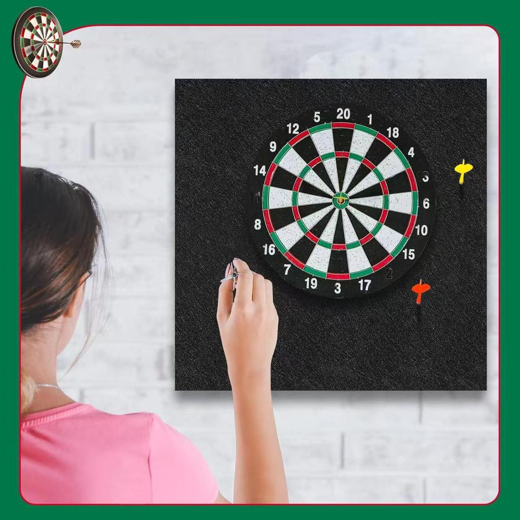 Black and Gray Felt Dartboard Wall Protector