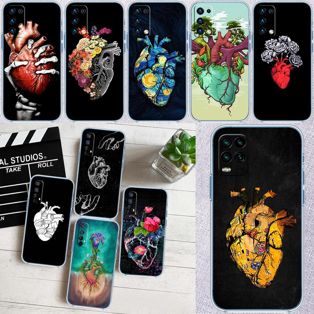 Calm Heart Art Transparent Phone Case for Motorola Moto G40 G04 G05 One Ace Action  Fusion + Plus Hyper Macro Vision Zoom