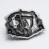 Men's Trendy Red Retro Skull Punk Belt Buckle