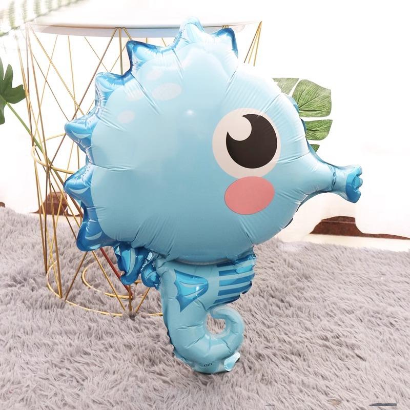 Ocean Animal Balloons, Baby Birthday Party Arrangement, Children'S Birthday Cartoon Living Room Print Special Shape