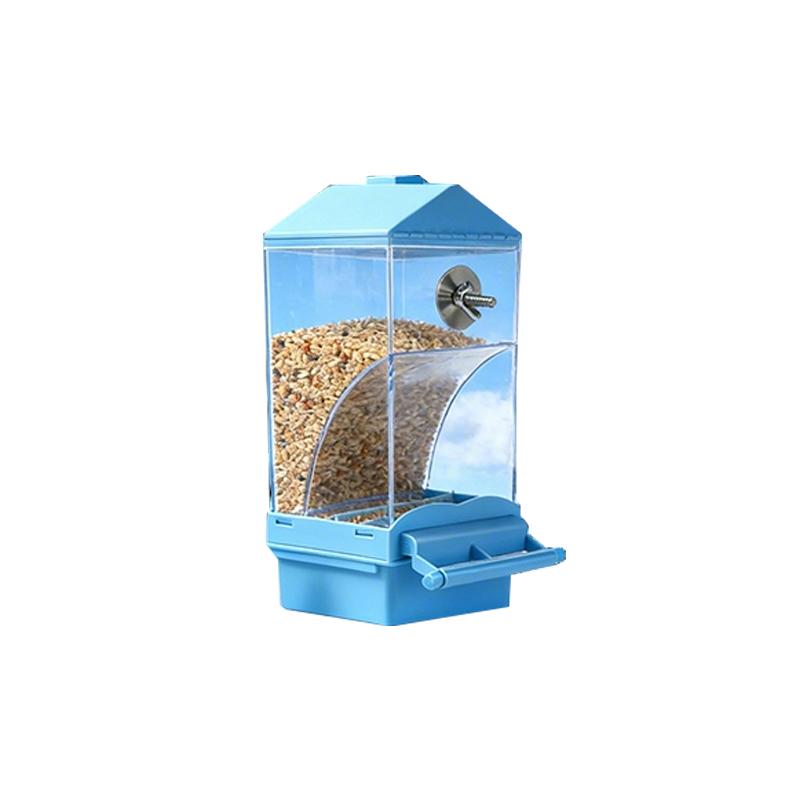 Automatic Parrot Feeder with Grain Hull Separation Function,Large Capacity Anti-Spill Food Dispenser for Birds