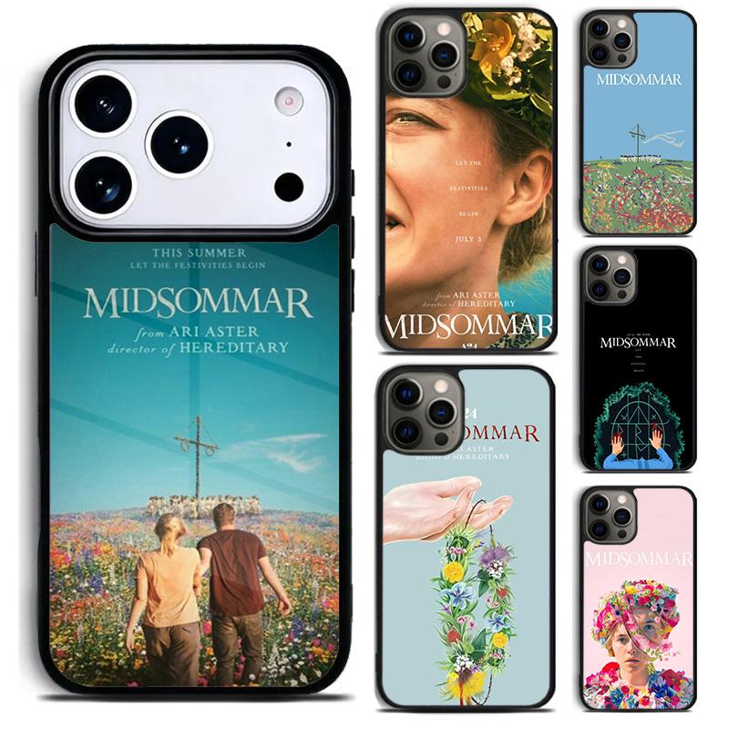 Midsommar Film Handyhülle für iPhone 17 16 15 Pro Max Air 14 13 12 11 Plus Stoßfeste Capa Hülle