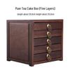 Bamboo Multi-Layer Pu'er Tea Cake Storage Box
