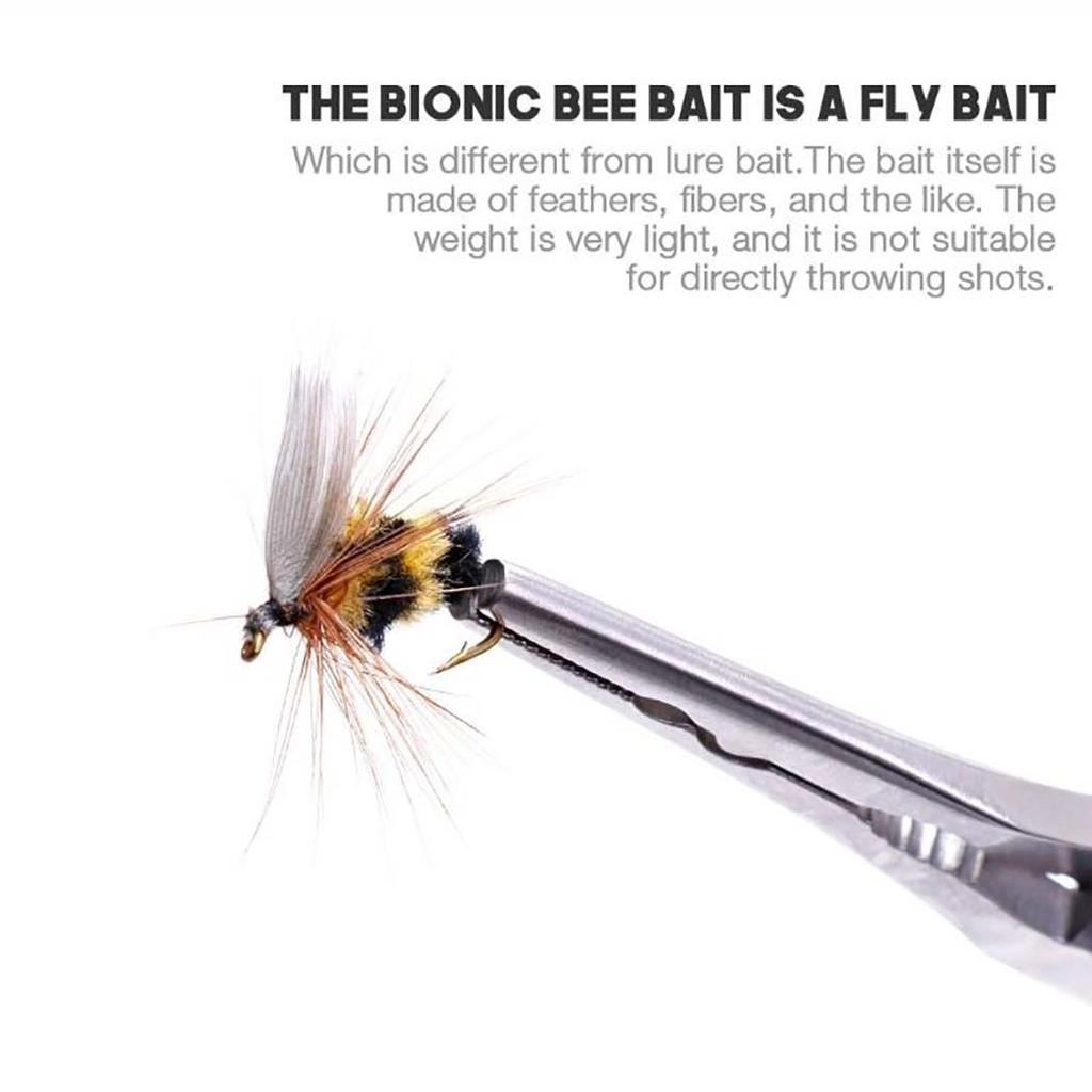 5Pcs/Box Artificial Insect Bait Lure Worm/Ant/Bee/Moth/Bug for Trout Fishing