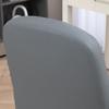 Office Chair, Swivel PU Leather Computer Desk Chair with Wheels, Armrests and Adjustable Height for Home Office, Supports 150kg, Grey