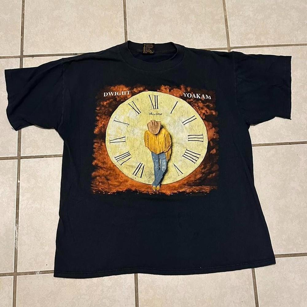 1993 Dwight Yoakam Cotton Black Shirt Unisex Concert S to 5XL EL452 Unisex T-Shirt L