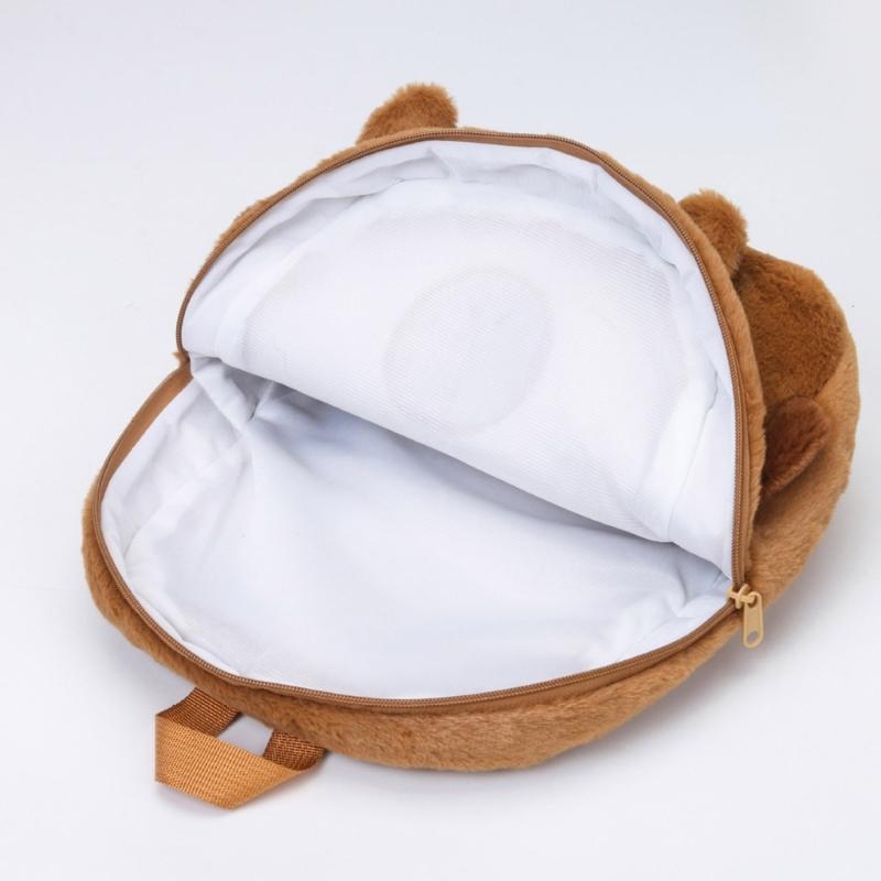 Capybara School Bag Spacious Plush Backpack For Children And Cartoon Lover Spacious And Comfortable Shoulder Bag