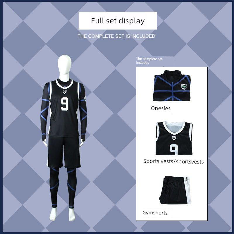 Blue Prison Anime Cosplay Costumes for Isagi Yoichi, Hyouka, Chigiri Hyoma, and Rensuke