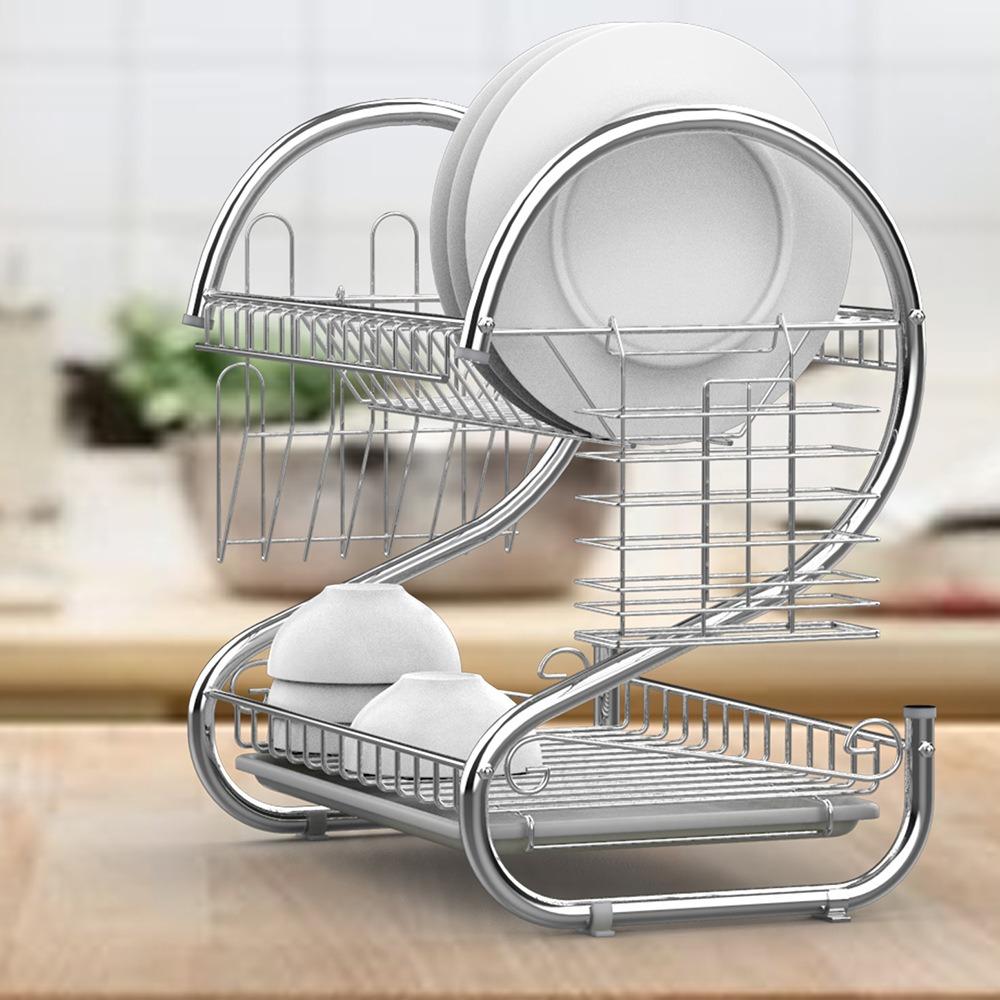 Space-saving Dish Drying Rack Stable Tableware Holder Shelf Practical Cup Drainer  Chopsticks