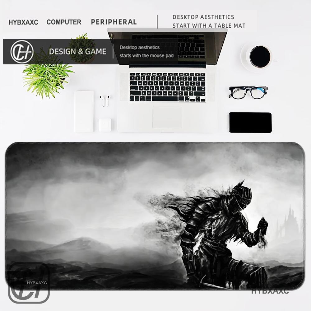 HYBXAXC Dark Knight Style Large Mouse Pad Non Slip Rubber Desk Mat Waterproof Gaming Keyboard Pad for Office Home