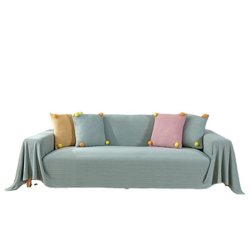 Sofa Towel Solid Color Full Cover Sofa Cover, Full Package Sofa Blanket Cloth, Single Sofa Cushion, Cover Cloth Cover