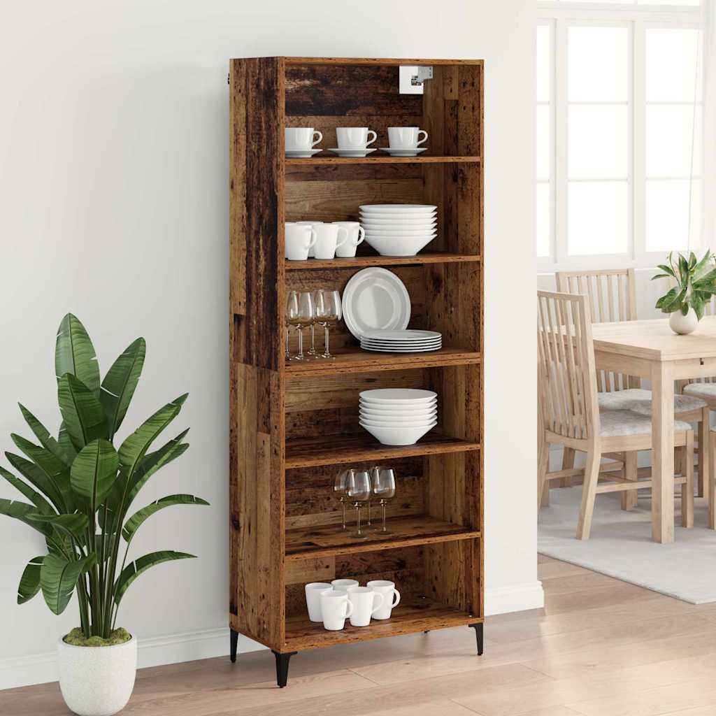 Highboard Reclaimed Wood 69.5 x 34 x 180 cm Engineered Wood