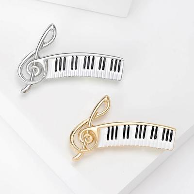 Broches de Piano de moda para mujer, instrumento Musical, fiesta, broche informal, Pin, regalos de joyería