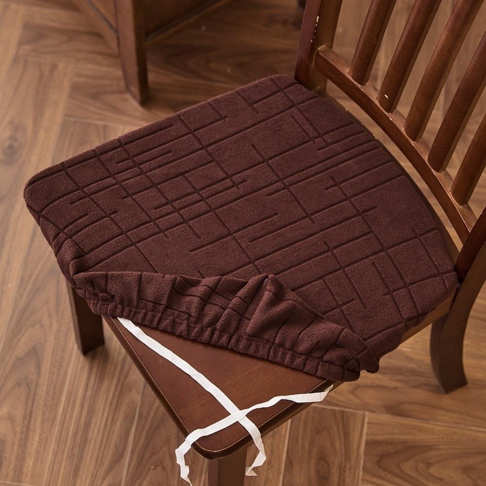 Anti-dirty Jacquard Chair Slipcover Soft Seat Cover Modern Seat Protector Restaurant