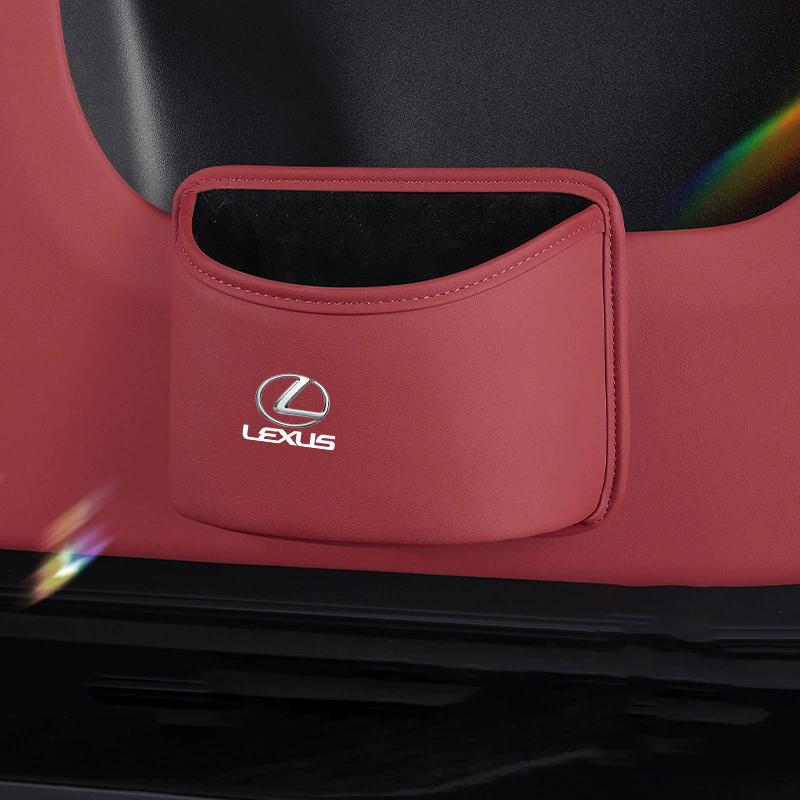 20x16cm Leather Multi-functional Car Interior Trash Can Door Edge Storage Box Organizing Bag Phone Holder Inner Accessories