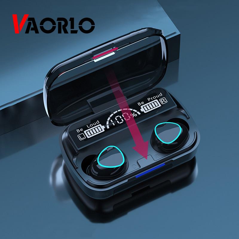 

VAORLO Оригинальный M10 TWS Bluetooth 5.1 Наушники CVC8.0 Шумоподавление HiFi Стерео Muisc с микрофоном для всех смартфонов Наушники