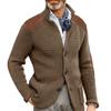 2024 Slim Fit Lapel Knit Cardigan: Autumn/Winter Plus Size Men's European & American Style