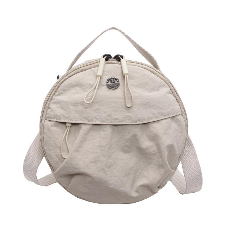 

2025 autumn and winter new small round bag mobile phone bag shoulder messenger bag women s nylon cloth fashion versatile small satchel