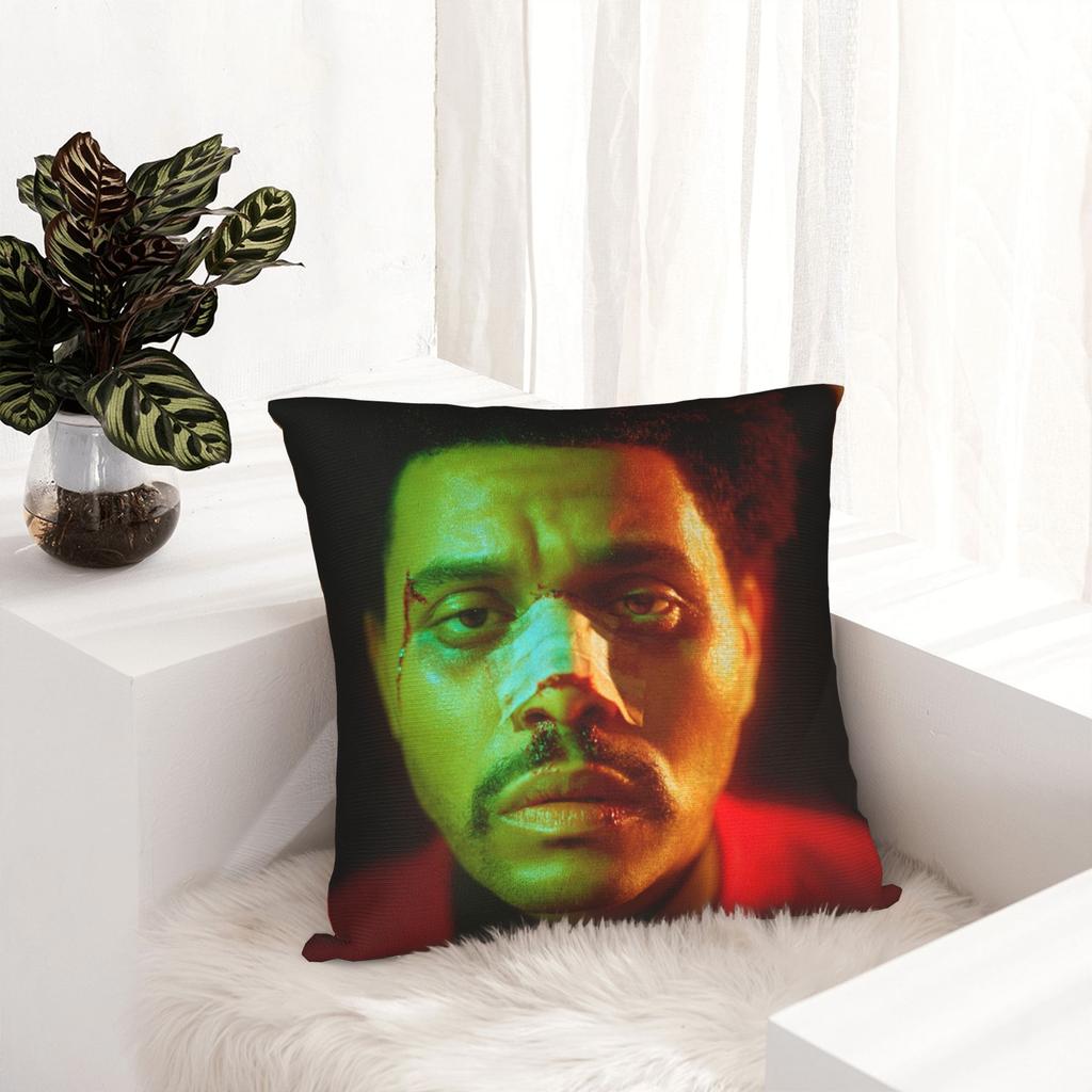 The Weeknd Rapper Singer Pillowcase Soft Fabric Cushion Cover Decor Throw Pillow Case Cover Home Zippered 45X45Cm