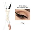 Double Head Pearlescent Liquid Eyeliner Pen Fast Drying Waterproof and Non Smudging Eyeliner