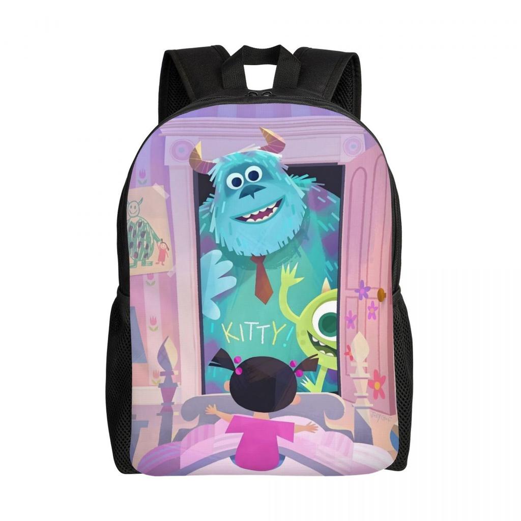 Zaino Mike Wazowski Uomo Donna Casual Borsa per Libri per College Scuola Borse Mostro Carine
