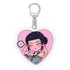Witch Hunter Keychain Holder Acrylic Anime Fans Gift Bag Hanging Pendant Ornamental Decoration Bag Accessory