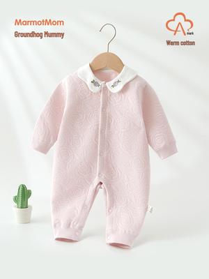 Baby Girl Winter Romper: Warm A-Class Onesie for Crawling, Size 73 (0-1 Year Old)
