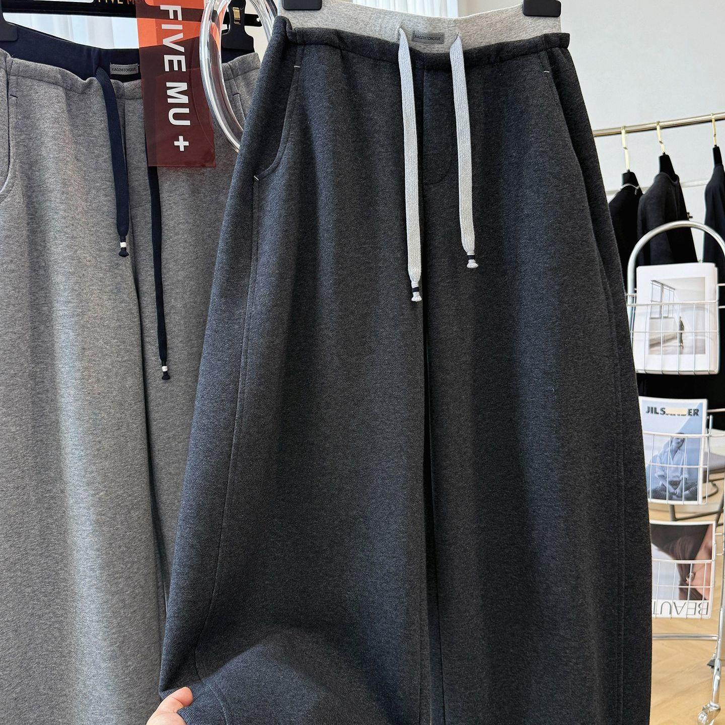 Women s Relaxed Fit Curved Leg Winter Sweatpants 4XL (Recommended 210-240 jin)