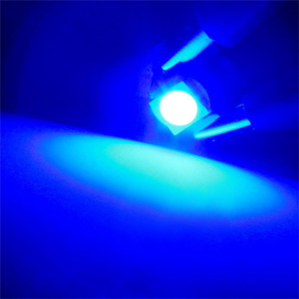 50Pcs T5 5050 1SMD LED Indicator Gauge Dashboard Dash Side Lights Bulbs 5 Colors