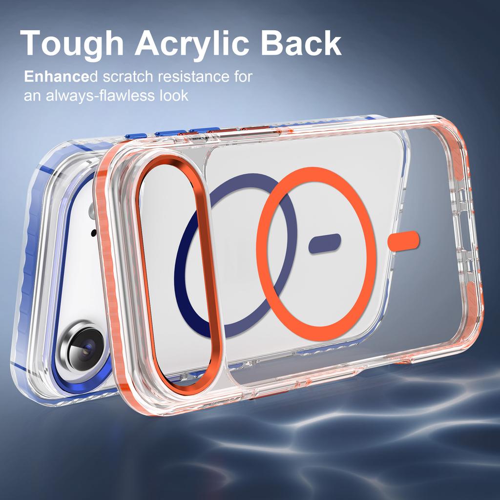 Double-layer Airbag Magnetic Suction for IPhone17 Air Mobile Phone Case 16 Anti-yellow and Anti-collision for Apple 15pro Protective Case