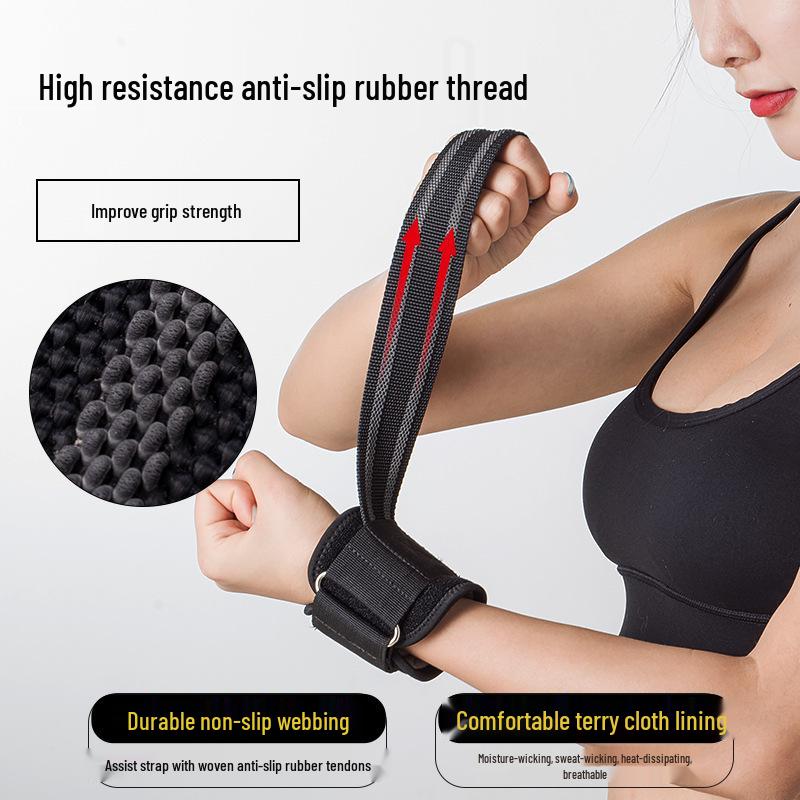 Anti-Slip Power Grip Strap for Weightlifting, Dumbbell, Pull-Up, Barbell, and Deadlift Support