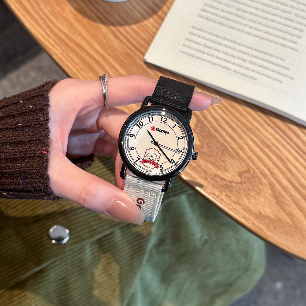 GCCLIYO Women's Retro Canvas Strap Watch