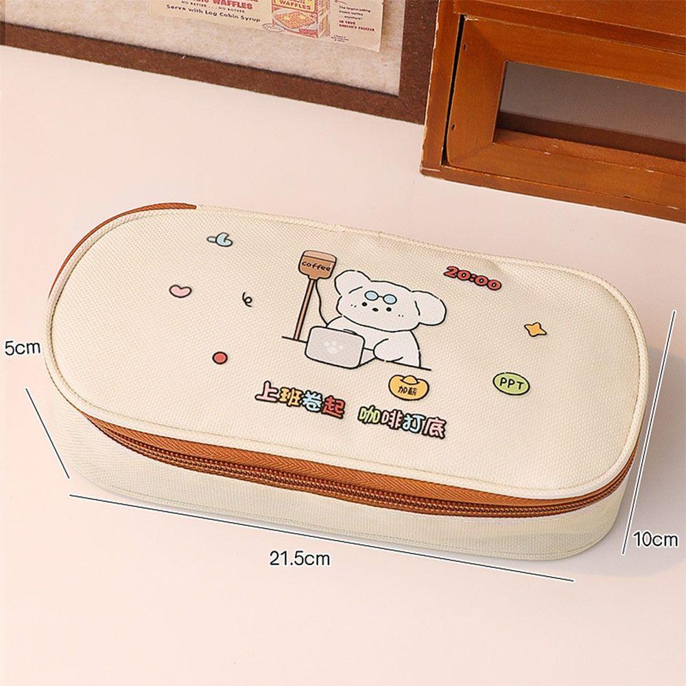 Large Capacity Pen Bag Canvas Pencil Case High Quality Pen Box  Boys/Girls
