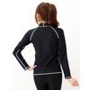 612 (Le Mode) Women's Rash Guard Swimsuit, Made In Japan, UV Protection, Long Sleeve, Sweat-Wicking, Quick-Drying, Flat Seam Fabric (Black, 9M)