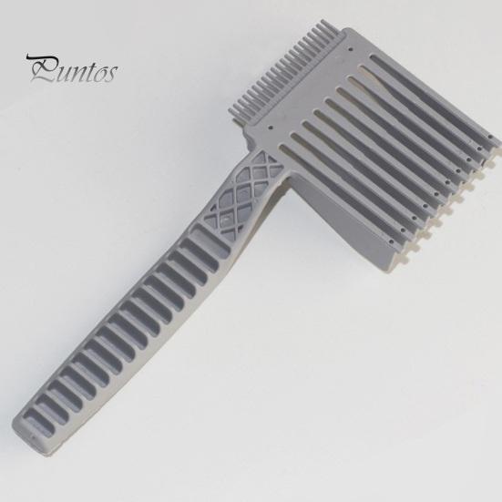 3 pezzi/set pettine per taglio capelli con modello di rasatura in silicone per scollatura, pettine per sfumatura da barbiere, pettine professionale per taglio di capelli da uomo, pettine per sfumatura da parrucchiere