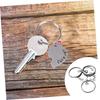 TENDYCOCO Heart Charm Keychain, Thin and Lightweight, 6.5cm, Women's, Stylish, Matching Gift, Anniversary, Birthday